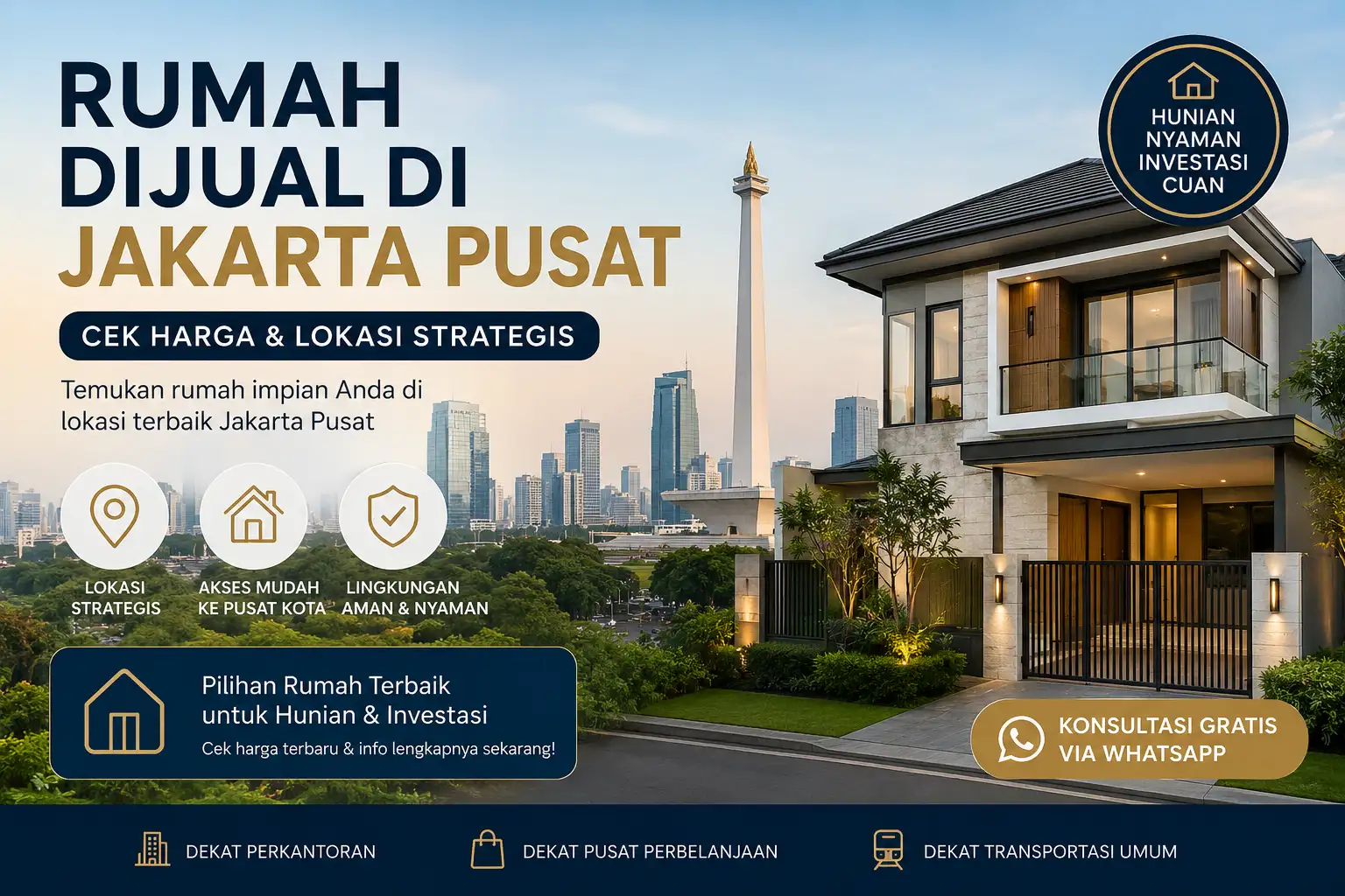 Rumah Dijual di Jakarta Pusat: Pilihan Hunian Strategis dan Properti Mewah