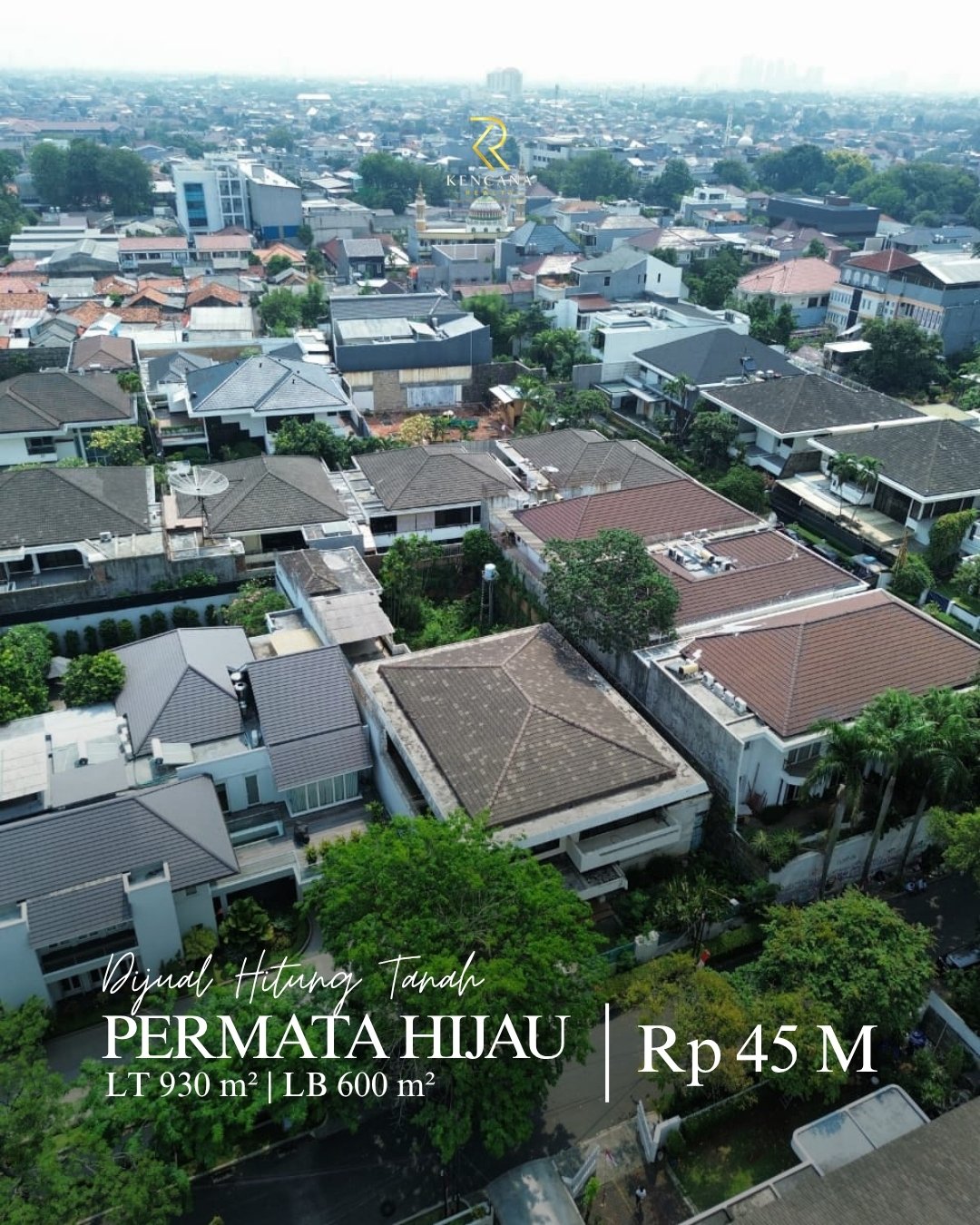 Dijual Rumah Hitung Tanah Di Permata Hijau Kebayoran Lama Jakarta Selatan Luas Tanah 930 m²